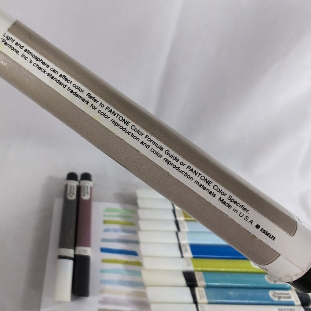15 Pantone By Letraset Broad Nib Markers Vintage Blue Green Multicolor - Picture 9 of 9